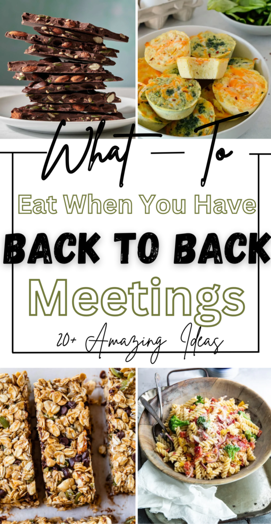 What to Eat When You Have Back-to-Back Meetings