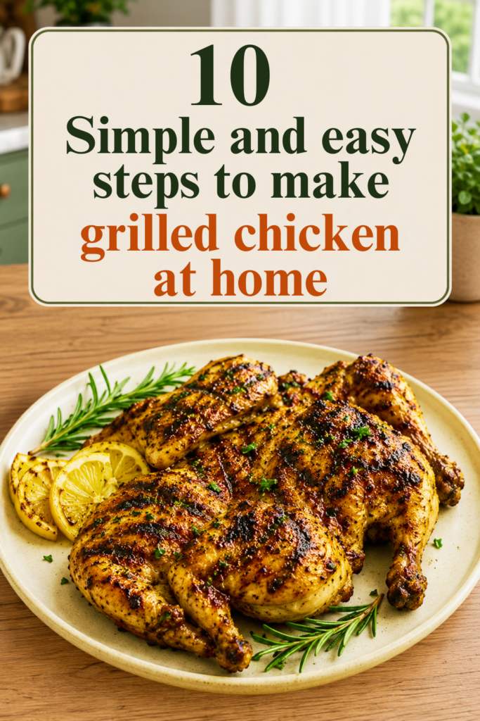 10 Simple and Easy Steps to Make Grilled Chicken at Home