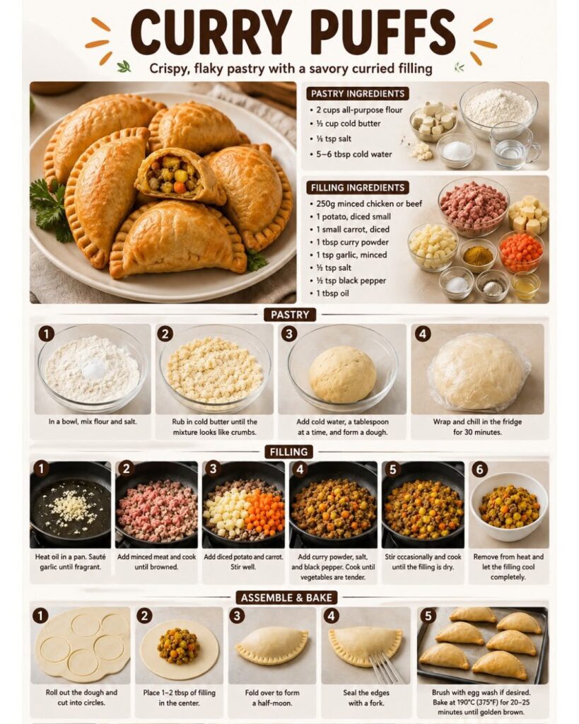 10 Simple and Easy Steps To Make Curry Puffs At Home