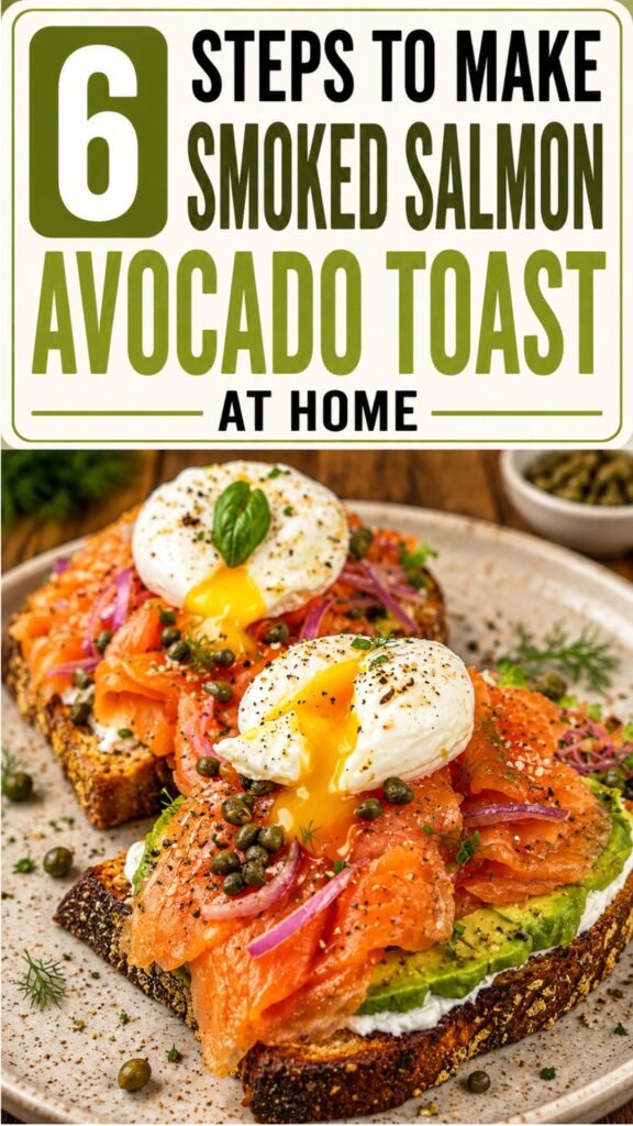 6 Steps to Make Smoked Salmon Avocado Toast