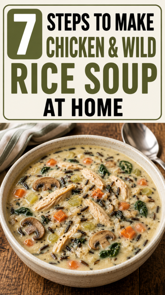 7 Steps To Make Chicken & Wild Rice Soup At Home