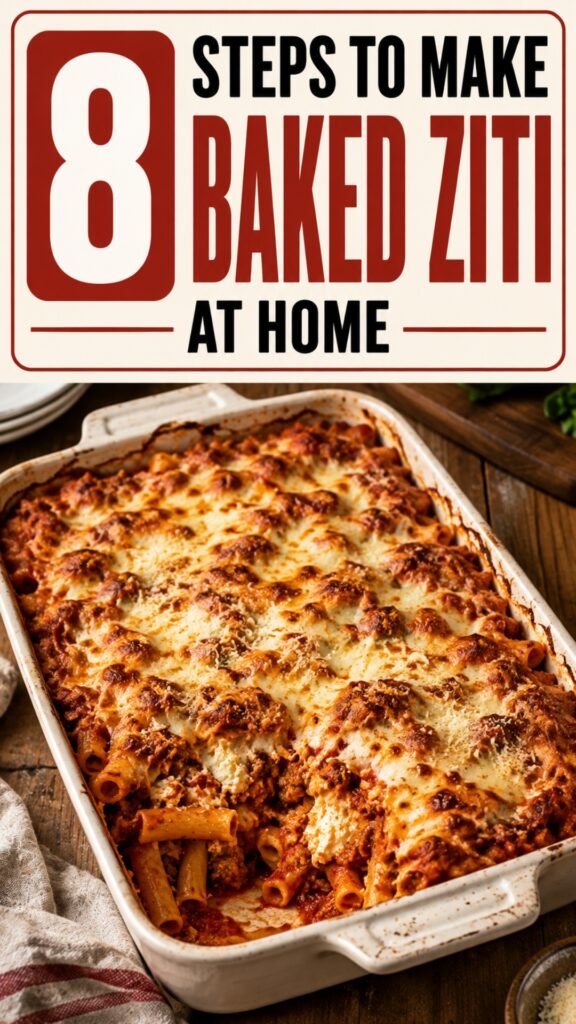 8 Steps to Make Baked Ziti At Home